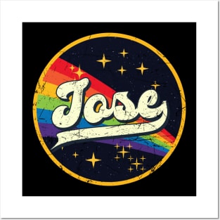 Jose // Rainbow In Space Vintage Grunge-Style Posters and Art